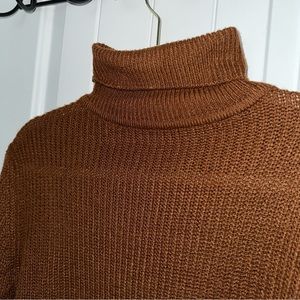 Burnt orange turtleneck